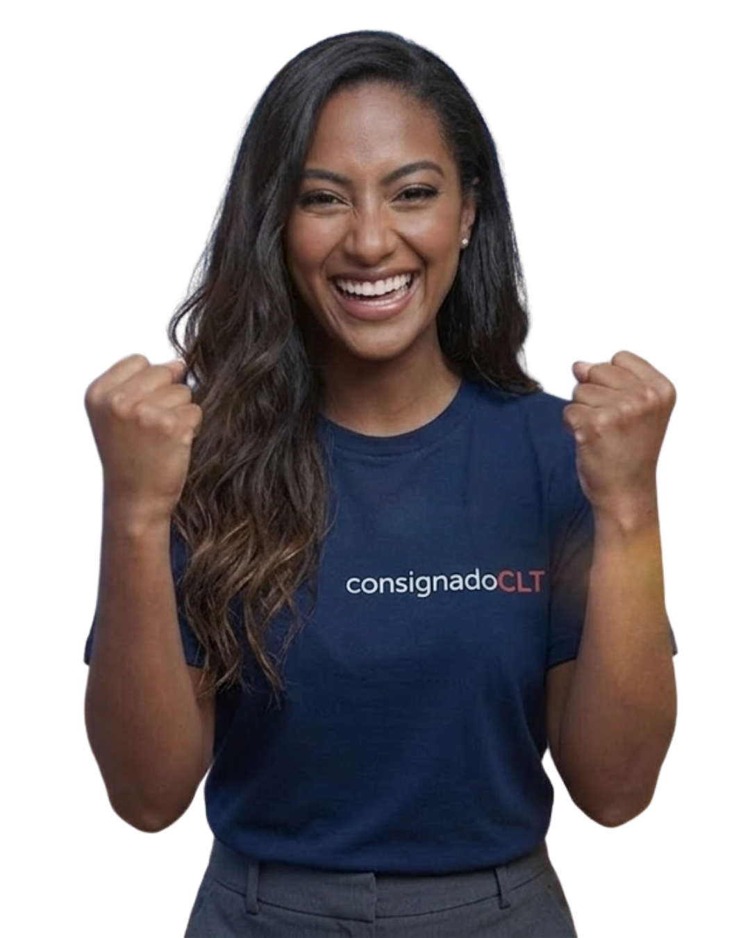 Pessoa feliz com o empréstimo